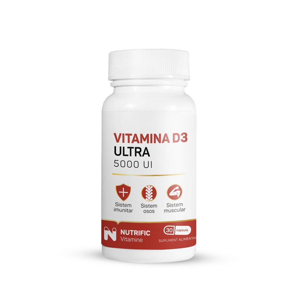 Vitamina D3 Ultra, 5000UI, 30 capsule, Nutrific