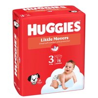Scutece Little Movers, Nr.3, 4-9 kg, 78 bucati, Huggies