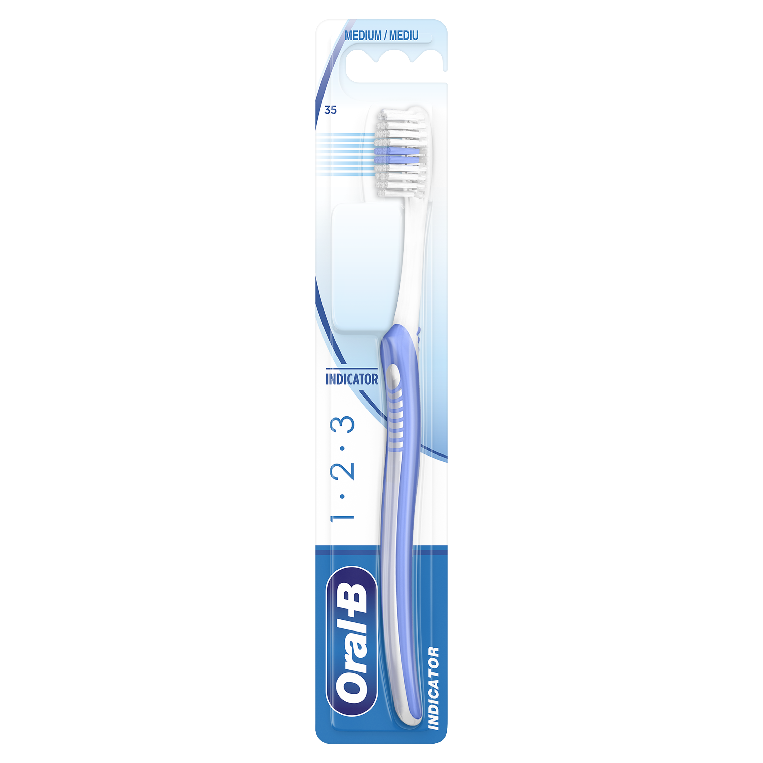 Periuta manuala 123 cu indicator, Oral B