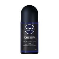 Deodorant roll-on pentru barbati Deep Black, 50 ml, Nivea Men