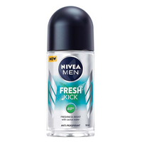 Deodorant roll-on pentru barbati Fresh Kick, 50 ml, Nivea Men