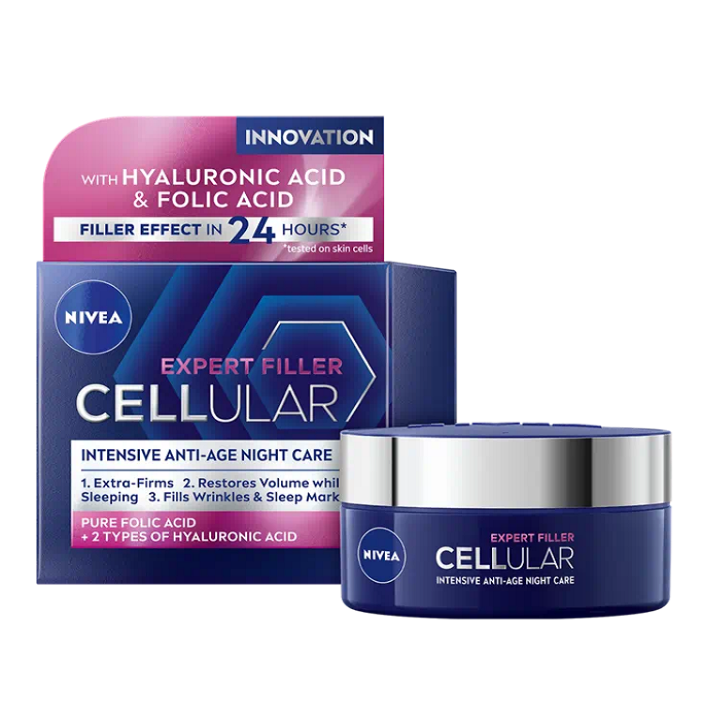 Crema de noapte Hyaluron Cellular Filler, 50 ml, Nivea