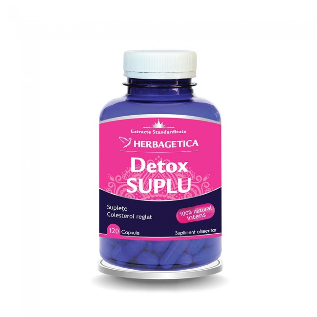 Detox Suplu, 120 capsule, Herbagetica