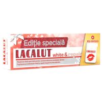Pachet Pasta de dinti + Ata dentara Lacalut White & Repair, 75 ml, Naturwaren