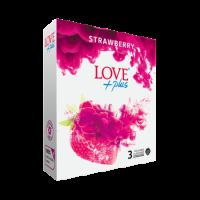 Prezervative, 3 bucati, Strawberry, Love Plus