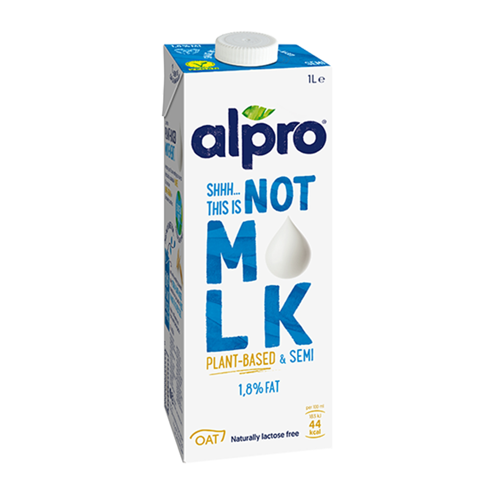 Bautura semidegresata 1,8% din ovaz, 1L, Alpro