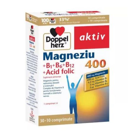 Magneziu B1, B6, B12 + Acid folic