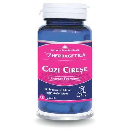 Cozi de cirese extract, 60 capsule, Herbagetica