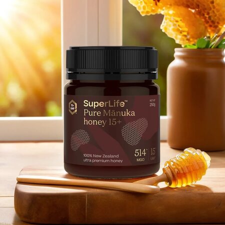 Miere de Manuka UMF15+, MGO514+, 250 g, Superlife 636452