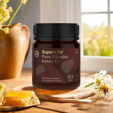 Miere de Manuka UMF15+, MGO514+, 250 g, Superlife 636451