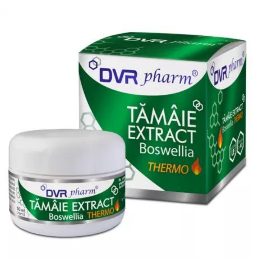 Crema cu extract de tamaie Boswellia Thermo, 50 ml, DVR Pharma