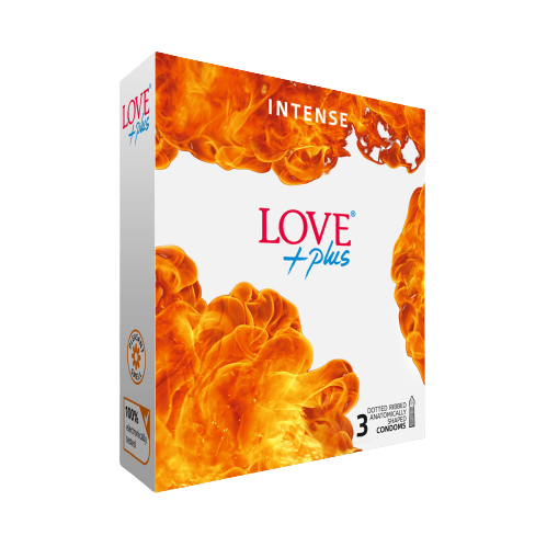 Prezervative Intense, 3 bucati, Love Plus