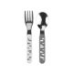 Set tacamuri din inox, culoare gri, 2 buc, Babyono 524364