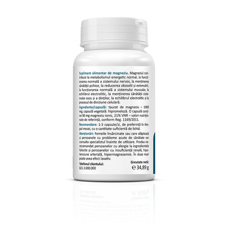 Magnesium Taurate, 30 capsule, Zenyth 772358
