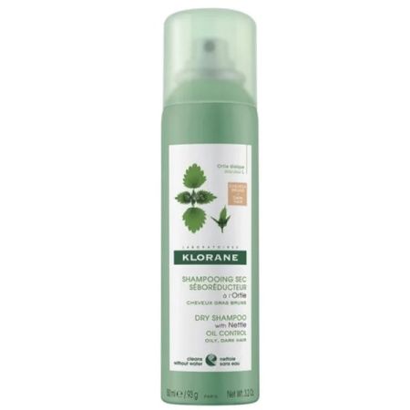 Sampon uscat nuantator pentru par gras cu Urzica si Vit E BIO, 150 ml, Klorane