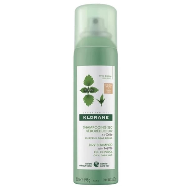 Sampon uscat nuantator pentru par gras cu Urzica si Vit E BIO, 150 ml, Klorane