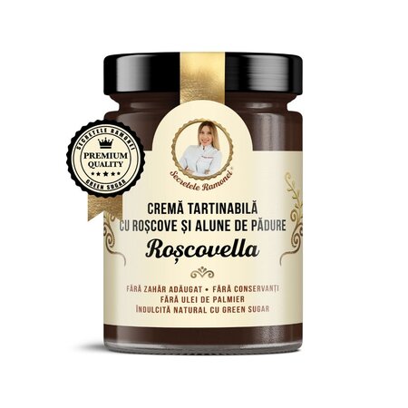 Crema tartinabila cu unt de alune de padure si roscove