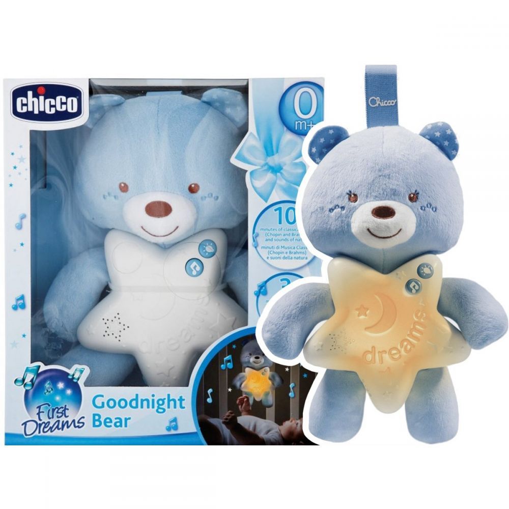 Jucarie pentru patut Ursuletul  bleu, Chicco