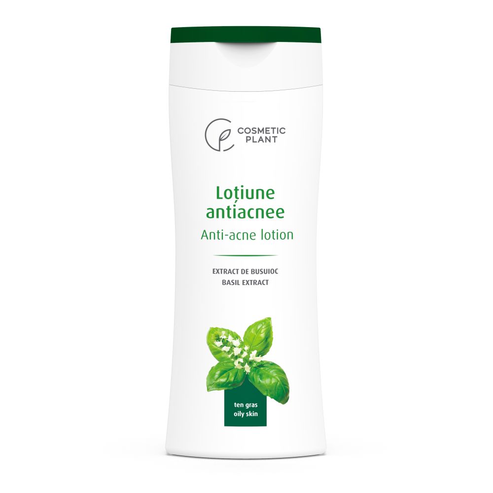 Lotiune antiacnee cu busuioc, 200 ml, Cosmetic Plant