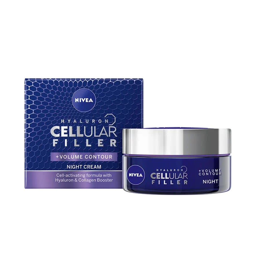 Crema de noapte Hyaluron Cellular Filler Volume, 50 ml, Nivea