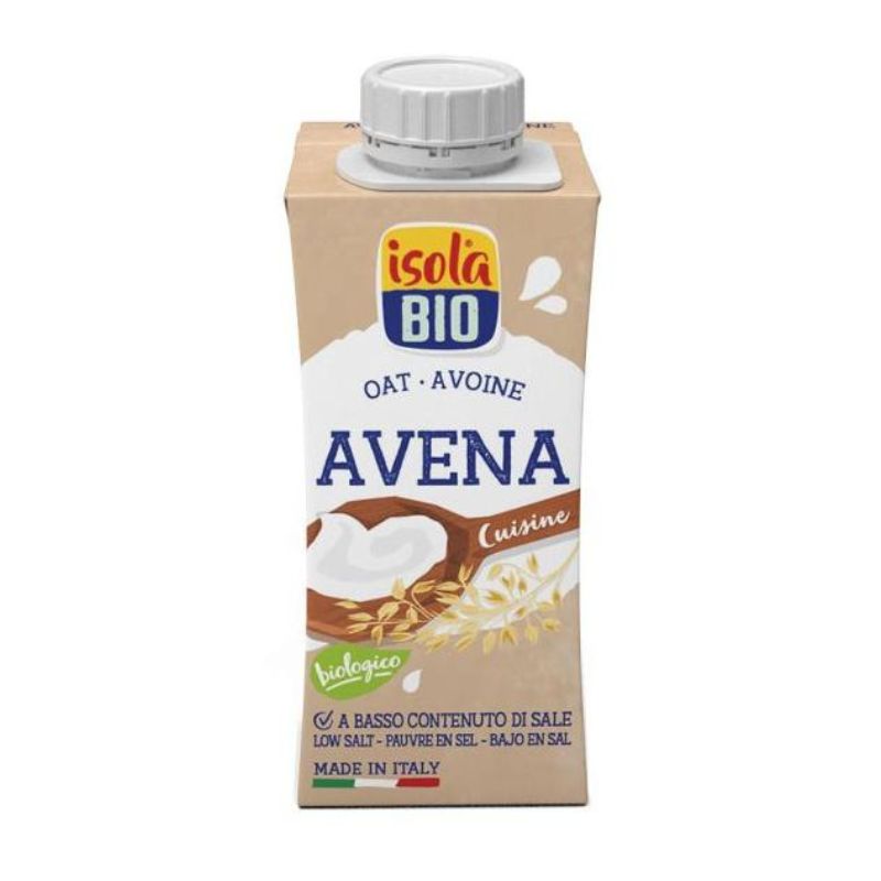 Crema bio din ovaz pentru gatit, 200 ml, Isola Bio