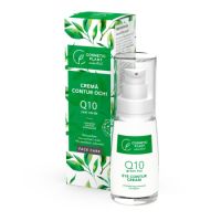 Crema contur ochi fara parfum Q10 si ceai verde Face Care, 30 ml, Cosmetic Plant