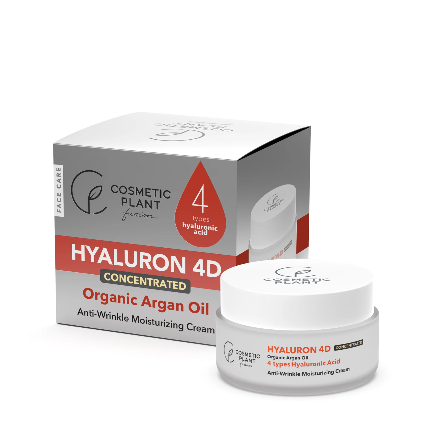 Crema antirid hidratanta Hyaluron 4D Face Care, 50 ml, Cosmetic Plant