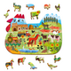 Puzzle din lemn Ferma, 5 ani+, Ludattica 524927