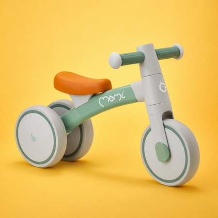 Bicicleta fara pedale Tedi, +12 luni, Green, Momi 774831
