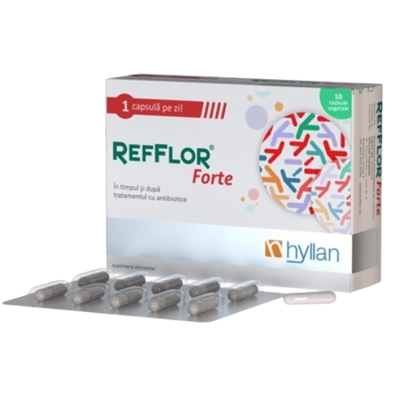 Refflor Forte pentru adulti, 10 capsule, Hyllan