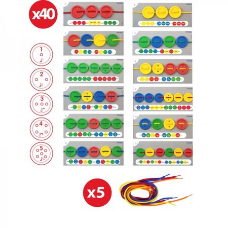 Activitati educative cu nasturi, 3-6 ani, Miniland 732208