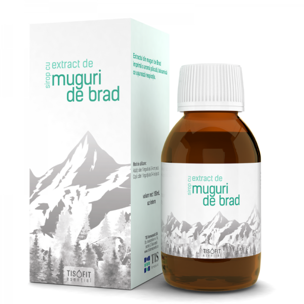 Sirop cu extract din muguri de brad Tisofit, 150 ml, TIS