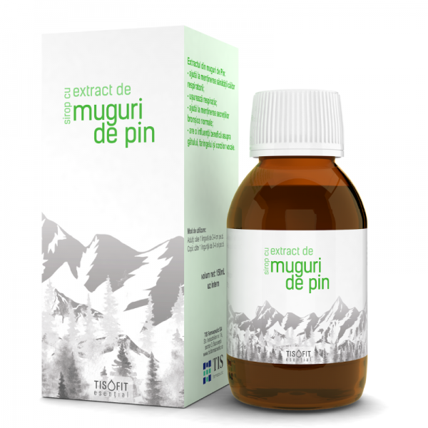 Sirop cu extract din muguri de pin Tisofit, 150 ml, TIS