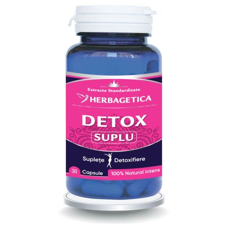 Detox Suplu, 30 capsule, Herbagetica