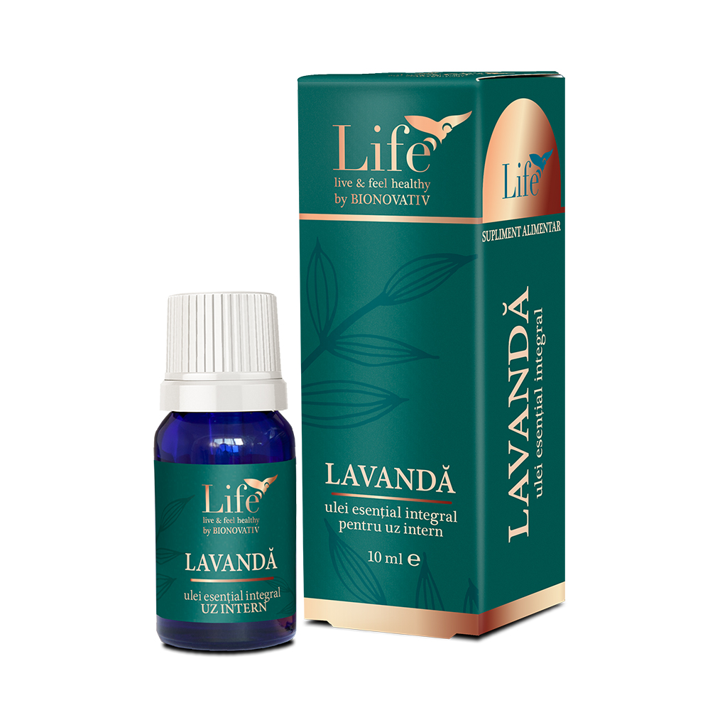 Ulei integral de lavanda, 10 ml, Bionovativ