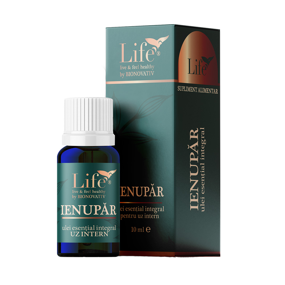 Ulei esential integral de ienupar, 10 ml, Bionovativ