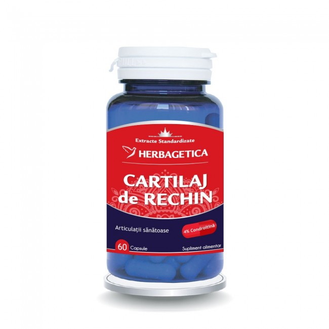 Cartilaj de rechin, 60 capsule, Herbagetica