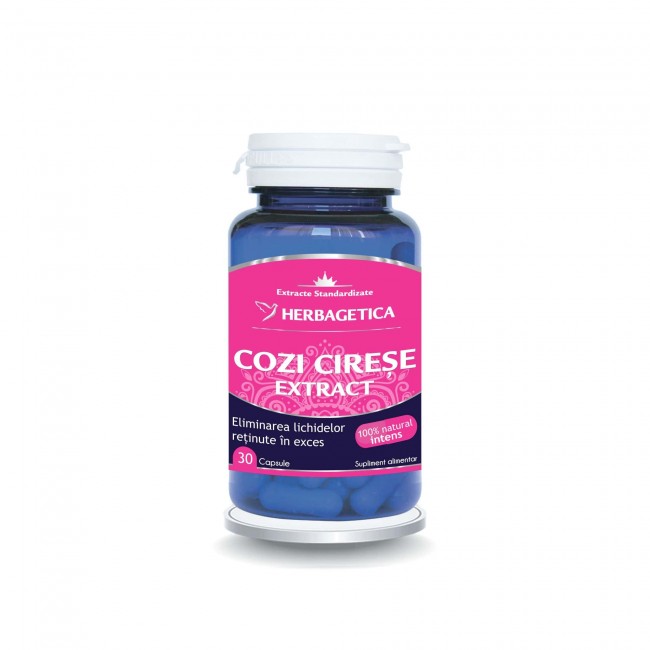 Cozi de cirese extract, 30 capsule, Herbagetica