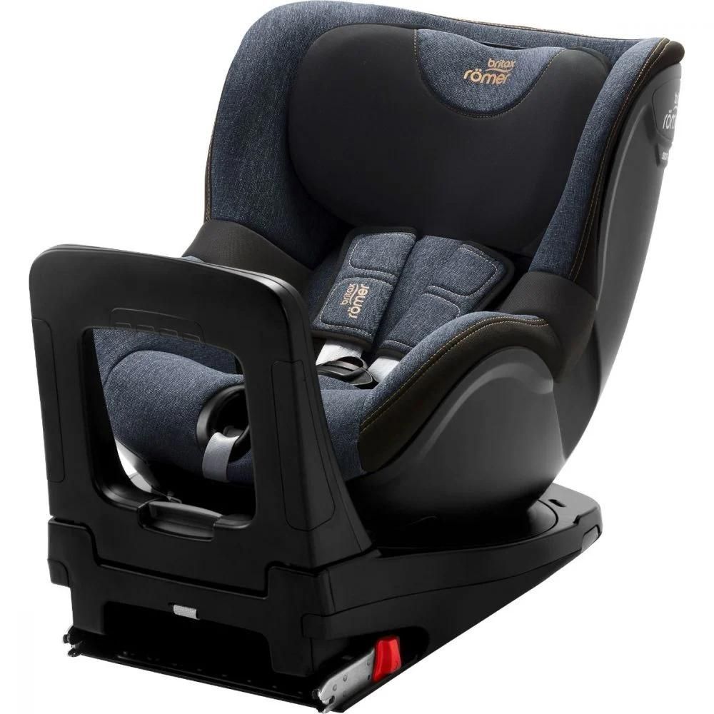 Scaun auto rotativ pentru copii Dualfix M I-Size, 61-105 cm, Blue Marble, Britax Romer