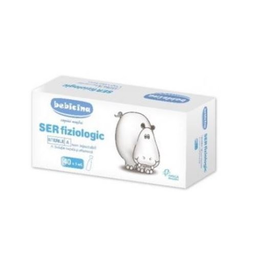 Ser fiziologic, 5 ml, 40 fiole, Bebicina