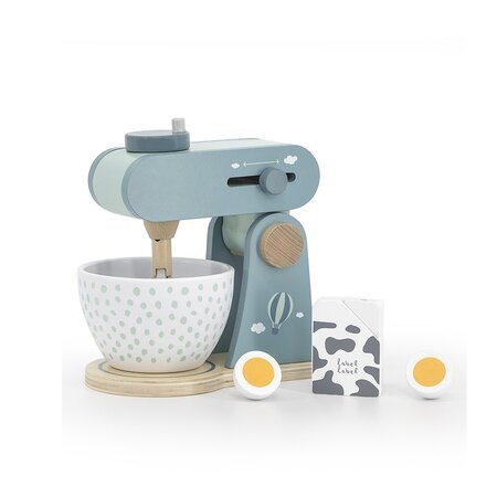 Jucarie din lemn pentru copii Mixer, +36 luni, Verde, Label Label 526636