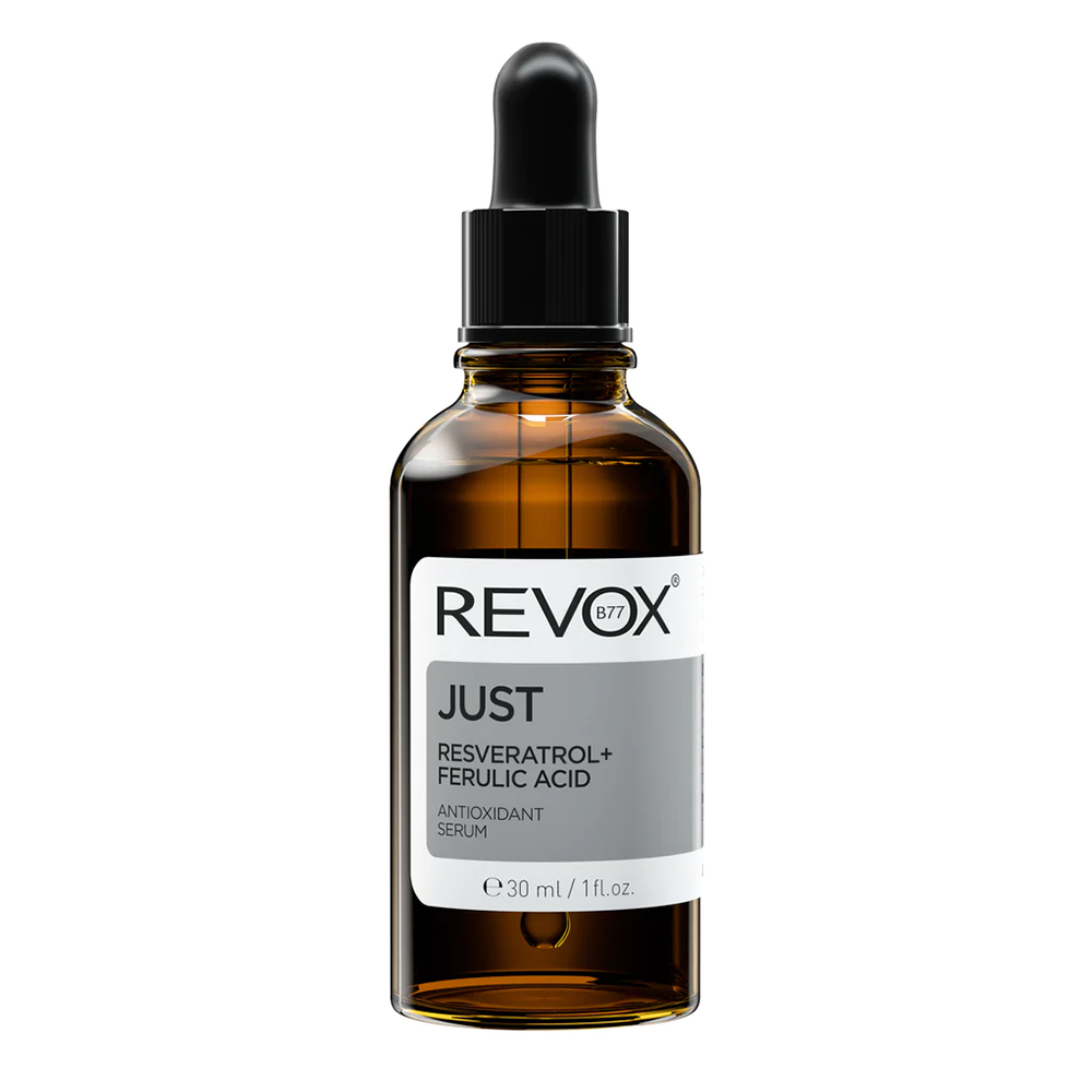 Serum antioxidant cu resveratrol si acid ferulicentru fata si gat, 30 ml, Revox