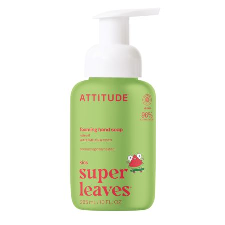 Spuma de maini cu pepene si cocos BabyLeaves, 295 ml, Attitude
