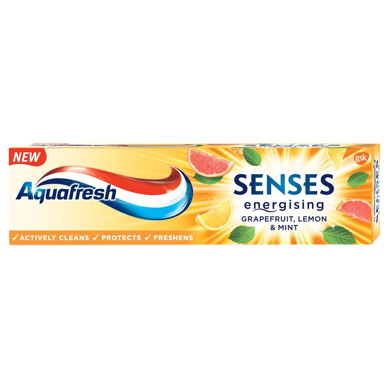 Pasta de dinti Senses, Grapefruit, Lemon & Mint, 75 ml, Aquafresh