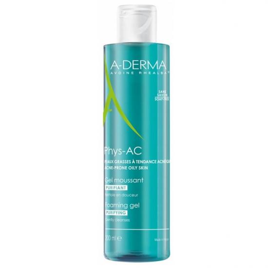 Gel de curatare pentru ten cu tendinta acneica Phys-AC, 200 ml, A-Derma