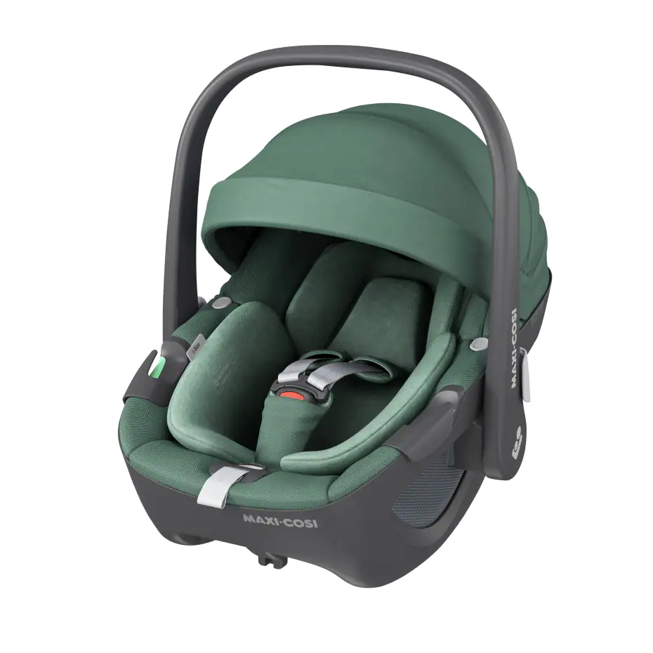 Scoica auto I-Size pentru copii Pebble 360, Essential Green, Maxi Cosi