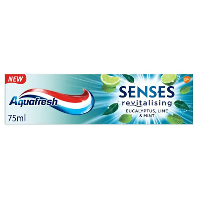 Pasta de dinti senses eucalyptus, Lime si Menta, 75 ml, Aquafresh