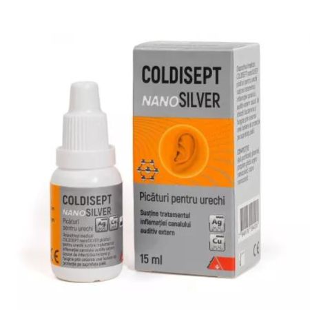 Picaturi pentru urechi ColdiSept NanoSilver