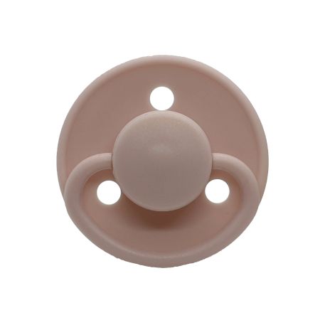 Set suzete rotunde din silicon, 0 luni+, 2 bucati, Pink, Mininor 528093