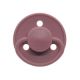 Set suzete rotunde din silicon, 0 luni+, 2 bucati, Purple, Mininor 528074